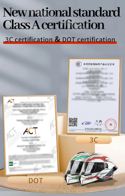 Flip Up Motorcycle Helmet Double Lens Modular Flip Full Face Helmet High Quality DOT Approved Moto Cascos Motociclistas