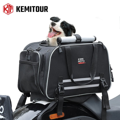 Motorcycle Pet Bag 20lbs Dog/Cat Carrier Bag Airline Approved Pet Travel Carrier Bag Portable Folding Pet Cat Dog Travel Carrier