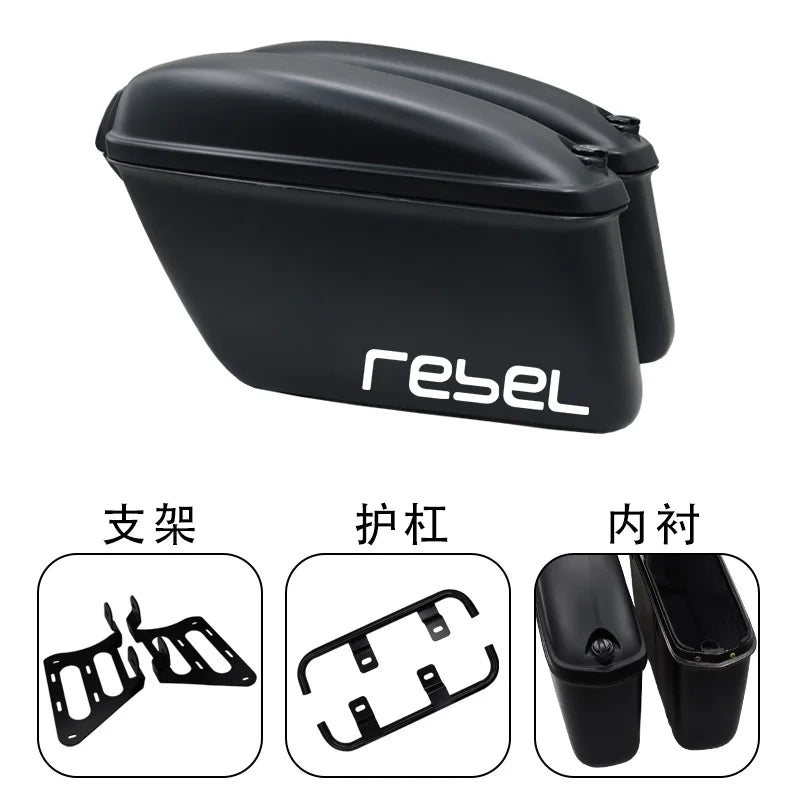 Motorcycle Luggage SaddleBags For Honda CMX1100 Rebel CM1100 2020-2023 Traveling Side Bag 19.5L High-capacity