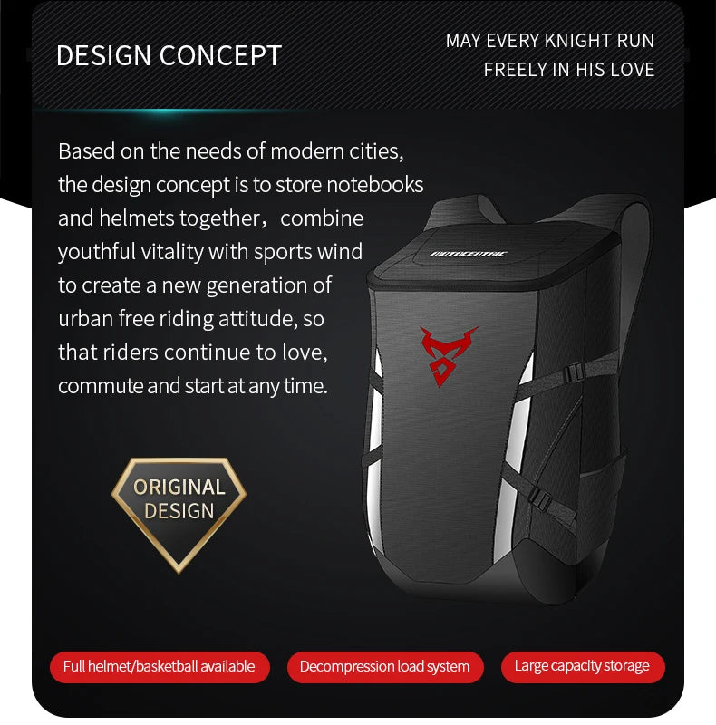 Motorcycle Helmet | Waterproof & Reflective - View 8 | Henderson Shop