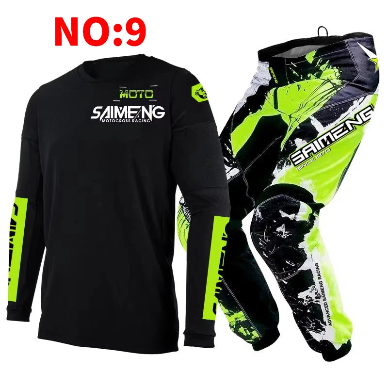 motocross set for child MX Jersey and Pants children Youth MTB DH UTV Enduro MX Gear Set Combo Off Road Racing Suit Dirt Bike