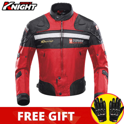 Hendersonshop DUHAN Motorcycle Jacket Pants Suit Waterproof Racing Jacket Protective Motocross