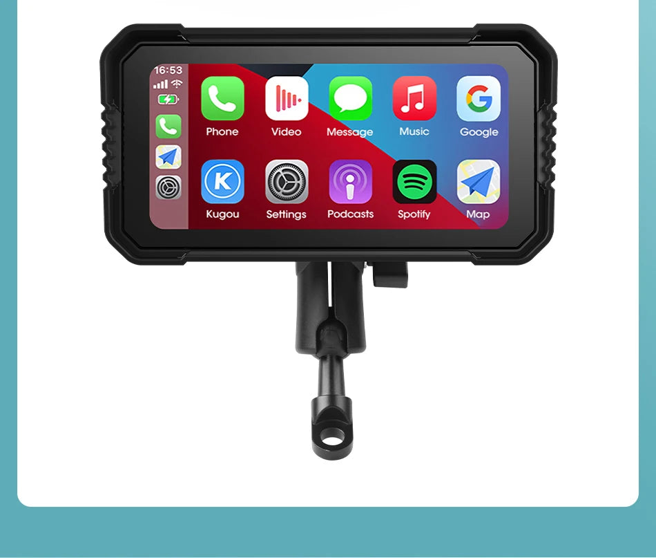 6.25" Motorcycle GPS Navigator | Waterproof & CarPlay - View 29 | Henderson Shop