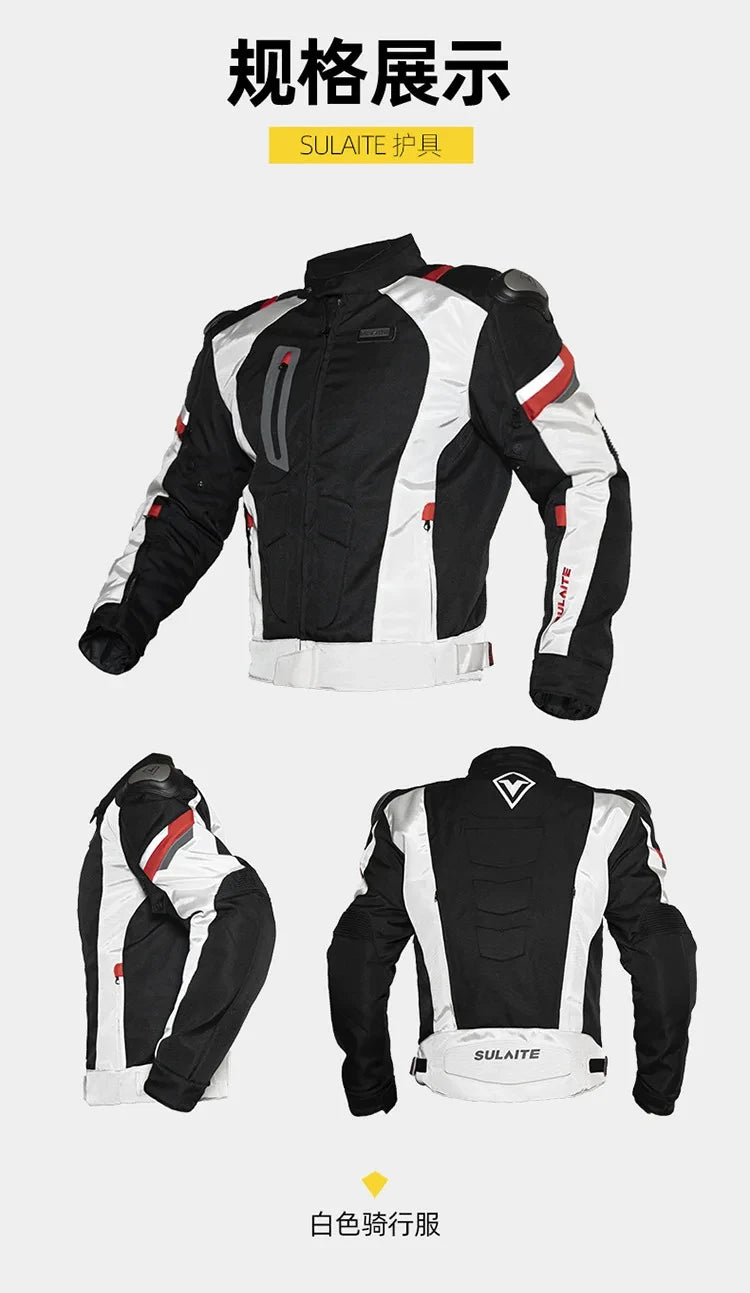 Helmets - Waterproof Men Motorcycle Jackets Windproof Motorcycle Rally Clothes Detachable Warm