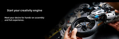 2025 New 1920Pcs 1:5 Motorcycle Building Blocks Toy Set Motorcycle Model Cons... | Henderson Shop