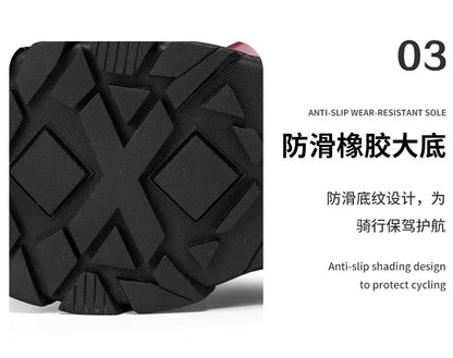 Motocross Dirt Bike Boots Off-Road Motorcycle Riding Shoe TPU Protection Ankle Support Anti-Slip Sole Adventure Enduro Boots Men