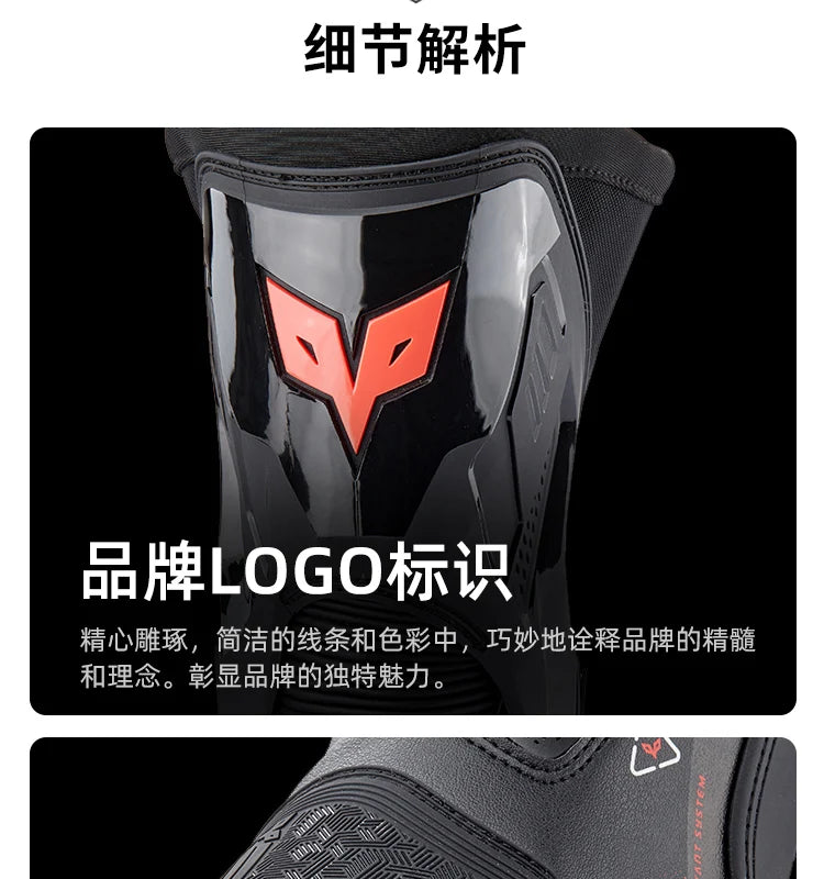 DUHAN New Motorcycle Boots Wear Resistant And Anti Fall Motorcycle Riding Boots Men Motocross Racing Boots