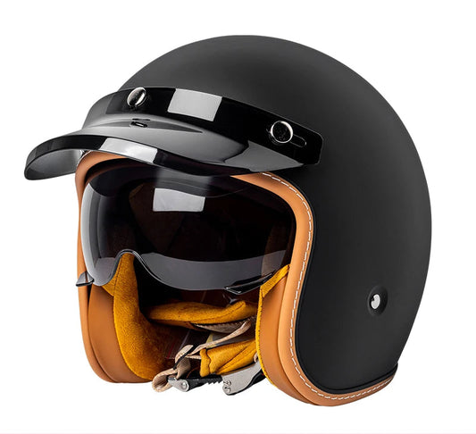 Vintage Half Face Helmet | Winter | Henderson Shop