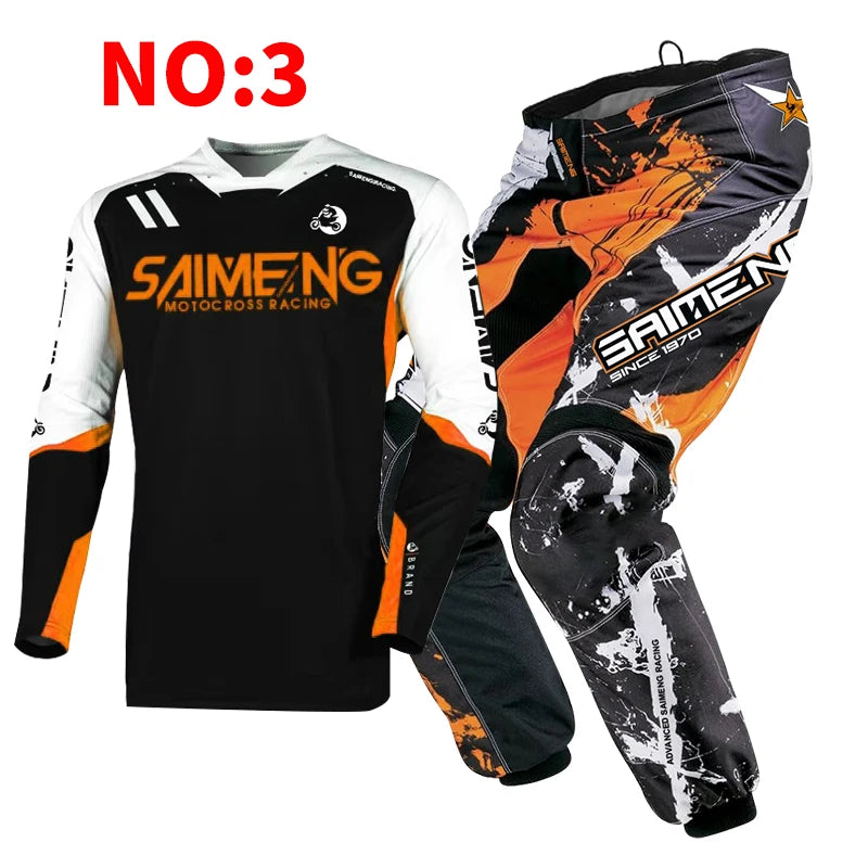 motocross set for child MX Jersey and Pants children Youth MTB DH UTV Enduro MX Gear Set Combo Off Road Racing Suit Dirt Bike