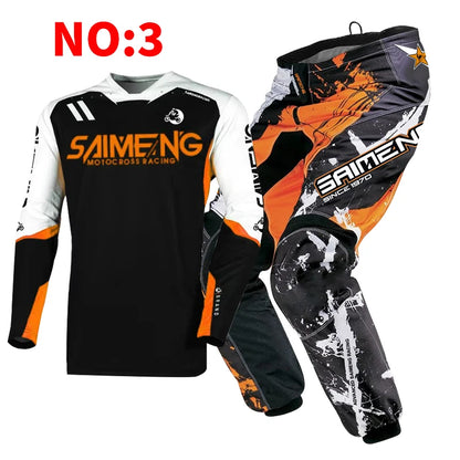 motocross set for child MX Jersey and Pants children Youth MTB DH UTV Enduro MX Gear Set Combo Off Road Racing Suit Dirt Bike