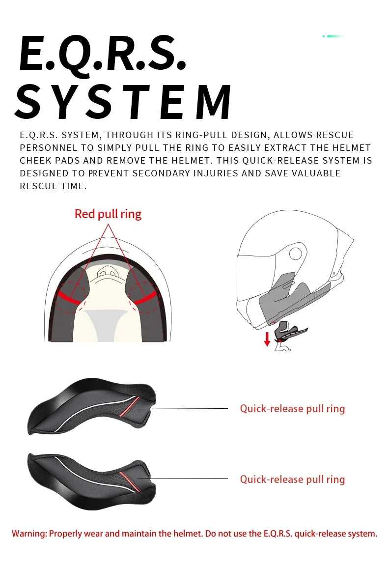 Full Face Motorcycle Helmet, Carbon Fiber Tail Wing Multiple Gear Adjustment, Unisex Helmet DOT ECE Approved