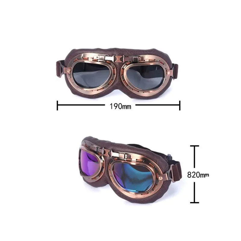 Retro Motorcycle Goggles | Vintage Steampunk Classic | Henderson Shop