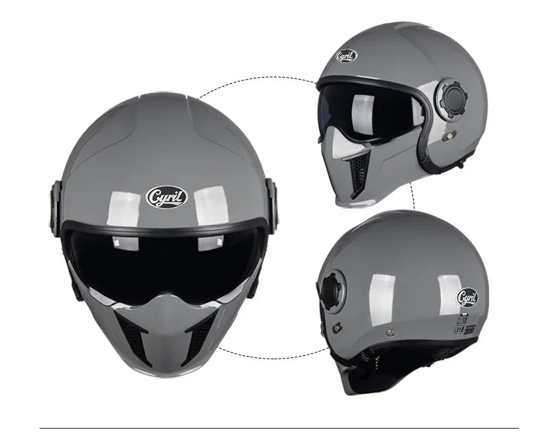 Hendersonshop Full Face Open Face Motorcycle Helmet Motorbike Street Bike Helmets