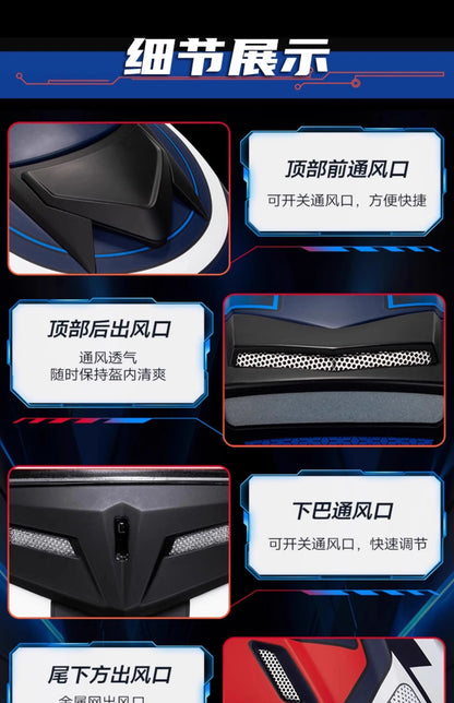 Hendersonshop Original LS2 FF345 Motorcycle Helmet Flip Up Full Face Casque