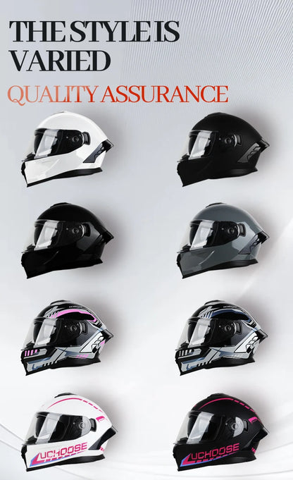 Flip Up Motorcycle Helmet Double Lens Modular Flip Full Face Helmet High Quality DOT Approved Moto Cascos Motociclistas