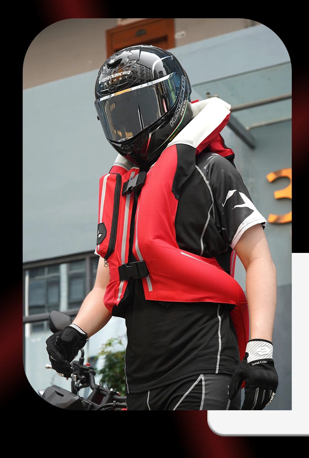 Motorcycle Airbag Safety Vest | CO2 Anti-Crash Protection | Henderson Shop