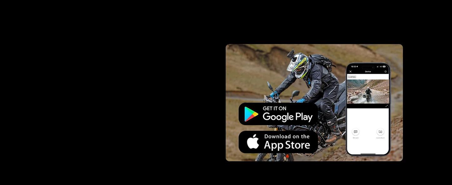 TNICER R3 Action Camera 1080P WiFi, Motorcycle Bike Bicycle Helmet Camcorder