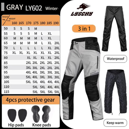 Motorcycle Jacket Pants Suit Waterproof Men Motorbike Riding Moto Jacket Prot... | Henderson Shop