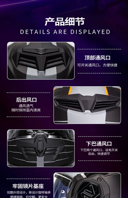 Hendersonshop LS2 FF906 Advant Flip Up Face Helmets ECE Motorcycle Modular