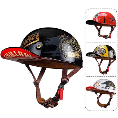 Vintage Half Face Helmet | Breathable & Summer | Henderson Shop