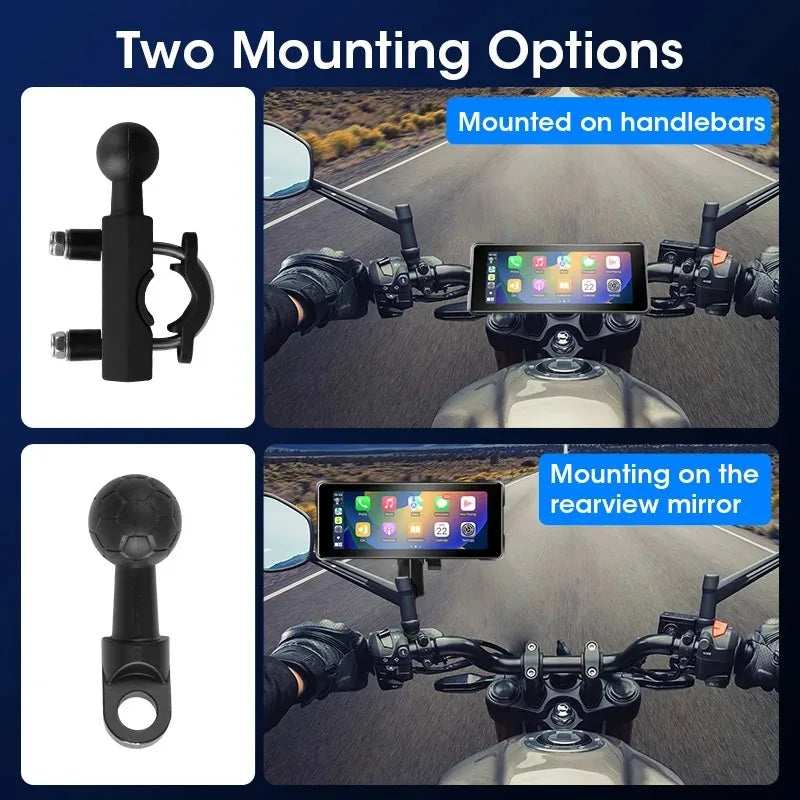 Srnubi 7" Motorcycle GPS Navigator | Waterproof & CarPlay - View 6 | Henderson Shop