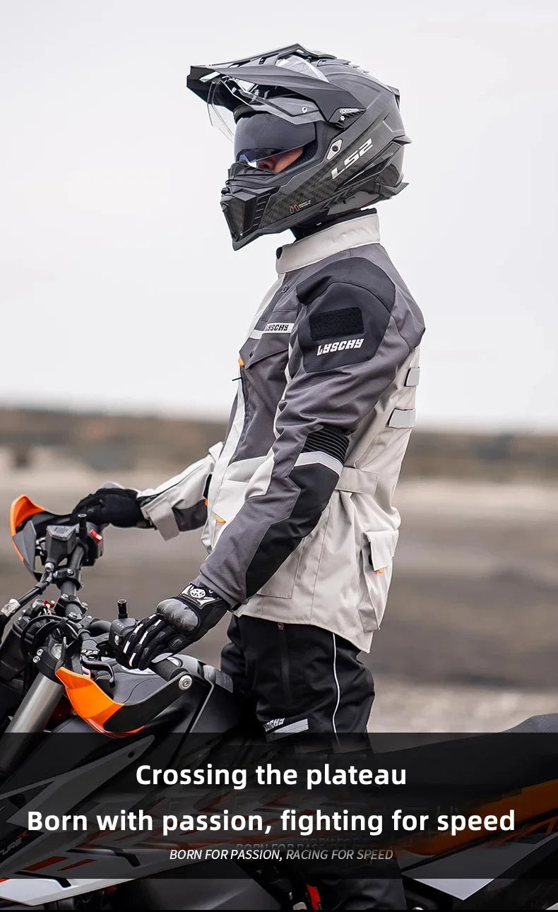 Hendersonshop LYSCHY Motocross Jacket Pants Autumn Winter Waterproof Warm Motorcycle Riding