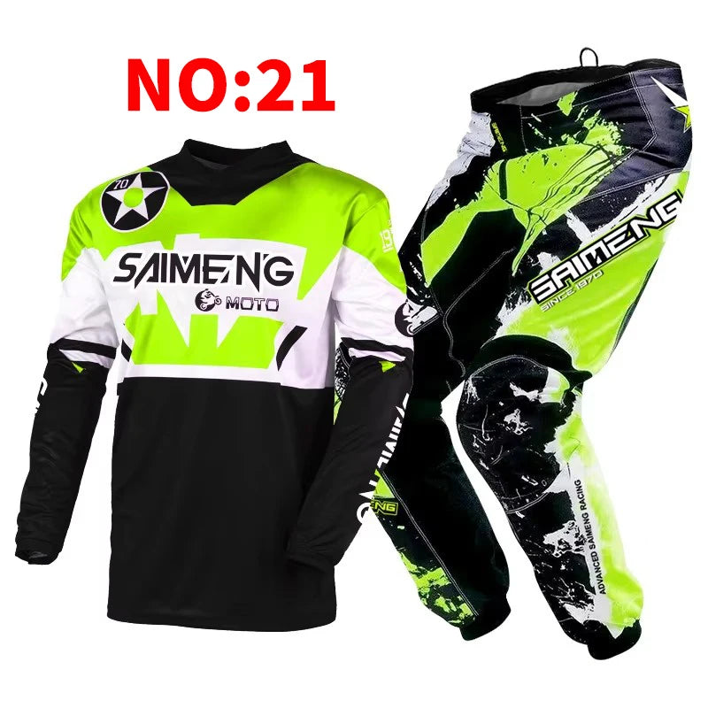 motocross set for child MX Jersey and Pants children Youth MTB DH UTV Enduro MX Gear Set Combo Off Road Racing Suit Dirt Bike