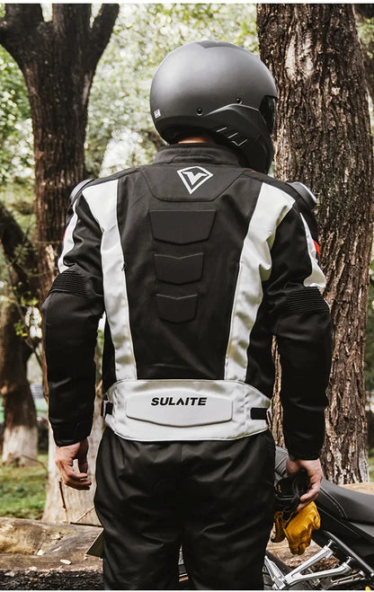 Helmets - Waterproof Men Motorcycle Jackets Windproof Motorcycle Rally Clothes Detachable Warm