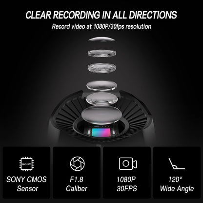 TNICER R3 Action Camera 1080P WiFi, Motorcycle Bike Bicycle Helmet Camcorder