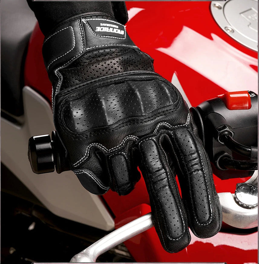 Leather Motorcycle Gloves | Leather & Summer - View 21 | Henderson Shop