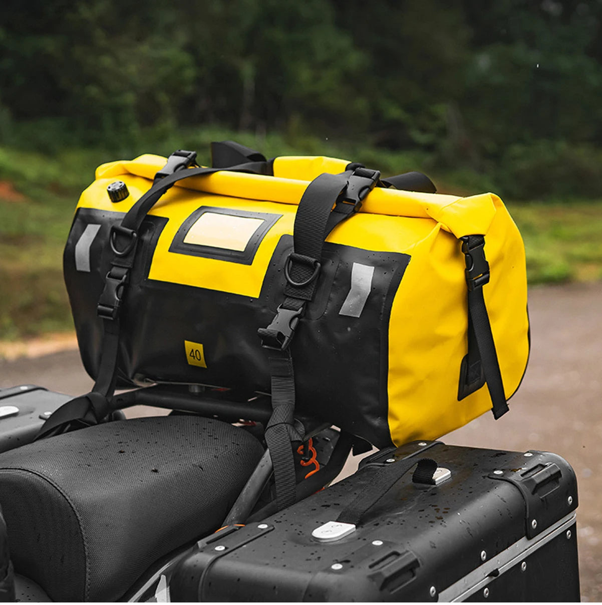 Universal Scooter Back Seat Bag Waterproof Motorcycle Tail Bag Motorbike Travel Cycling Riding Sport Luggage Pack