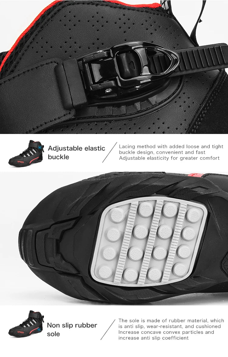 Racing Motorcycle Boots | Leather & Breathable - View 14 | Henderson Shop