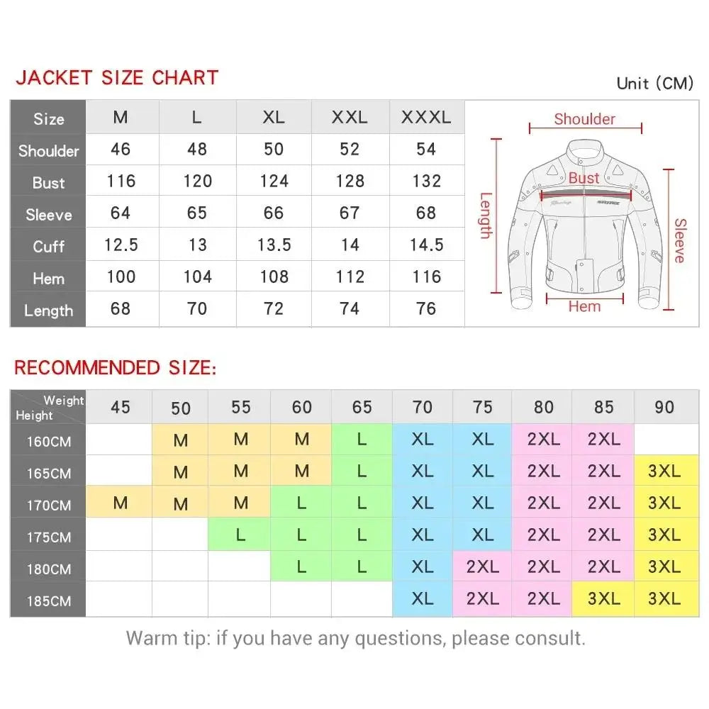 New Motorcycle Jacket Men's Motocross Jacket Motorcycle Protector Pants Moto ... | Henderson Shop