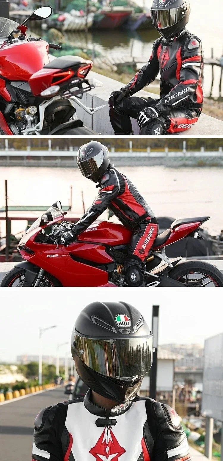 Hendersonshop Motorcycle Jacket Male Waterproof Winter Warm Racing Suit Motorcycle Female