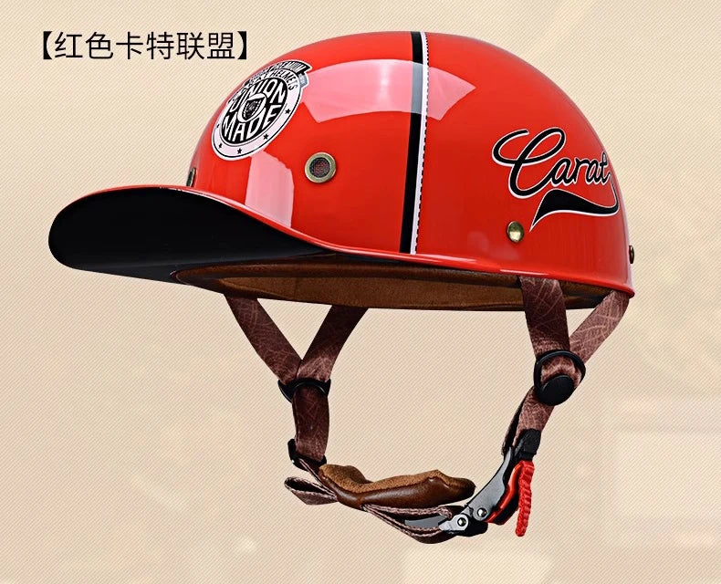 Vintage Half Face Helmet | Breathable & Summer - View 16 | Henderson Shop