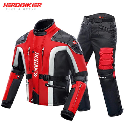 Hendersonshop Motorcycle Jacket Windproof Motocross Jackets Motorcycle Pants Wear-resistant Chaqueta Moto