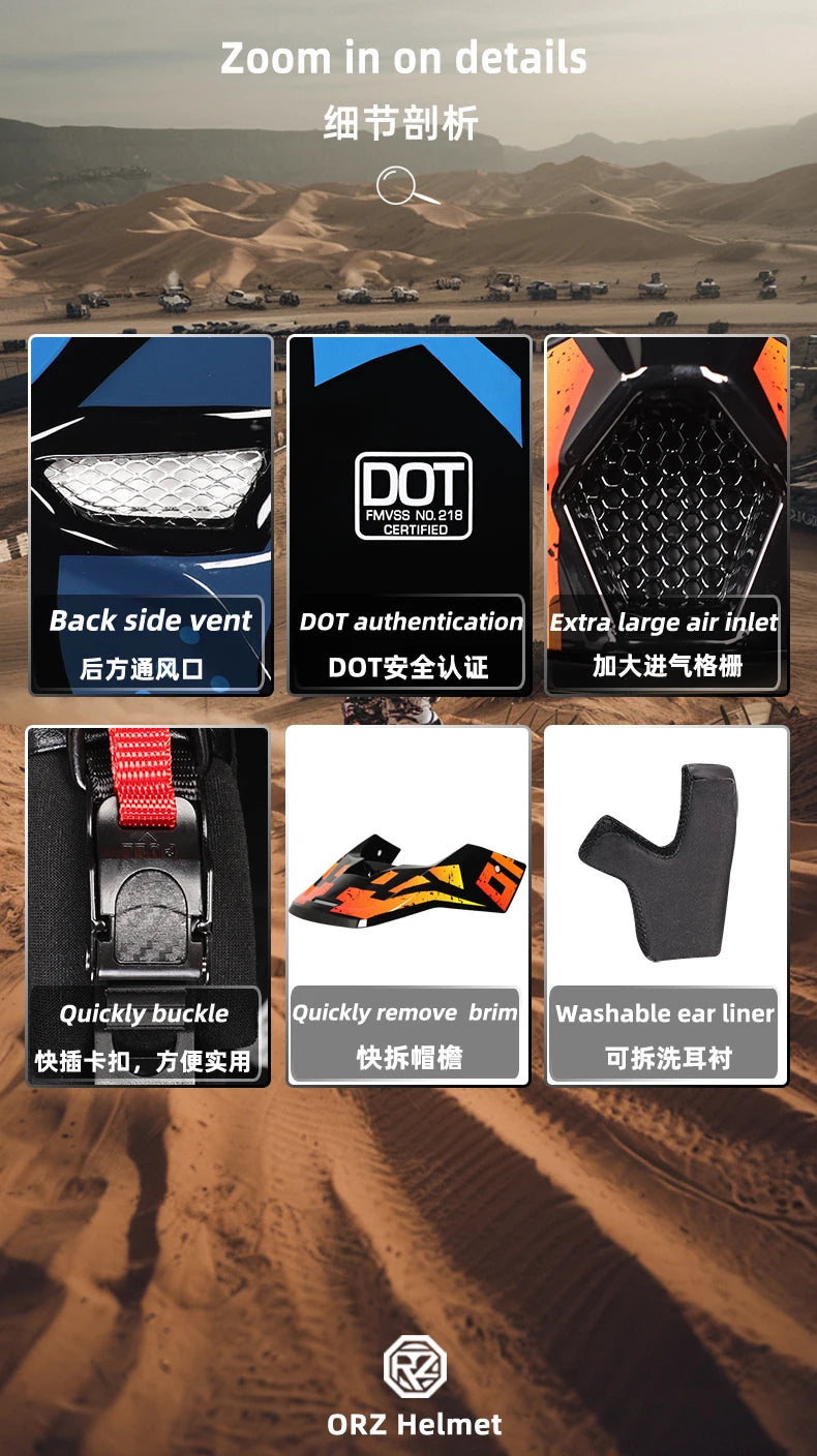 Motorcycle Helmet Professional Motocross Off Road Helm Children Off-road Casque Capacete De Motocicleta