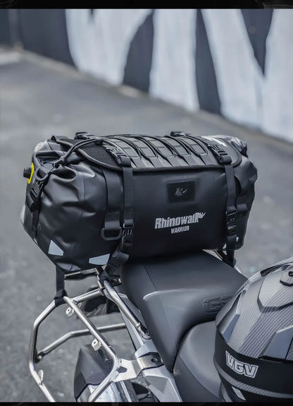 Rhinowalk Motorcycle Tail Bag 20/40/65L Waterproof Motorcycle Backpack Motor Pannier Rear Seat Bag Motorbike Luggage Accessories