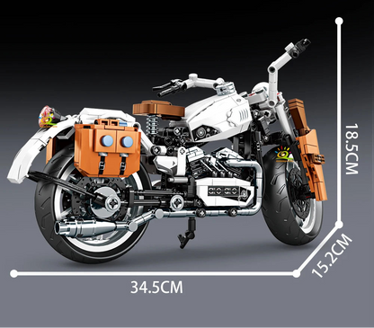 HUIQIBAO 808PCS MOC Technial Motorbike Building Model Blocks City Moto Racer ... | Henderson Shop