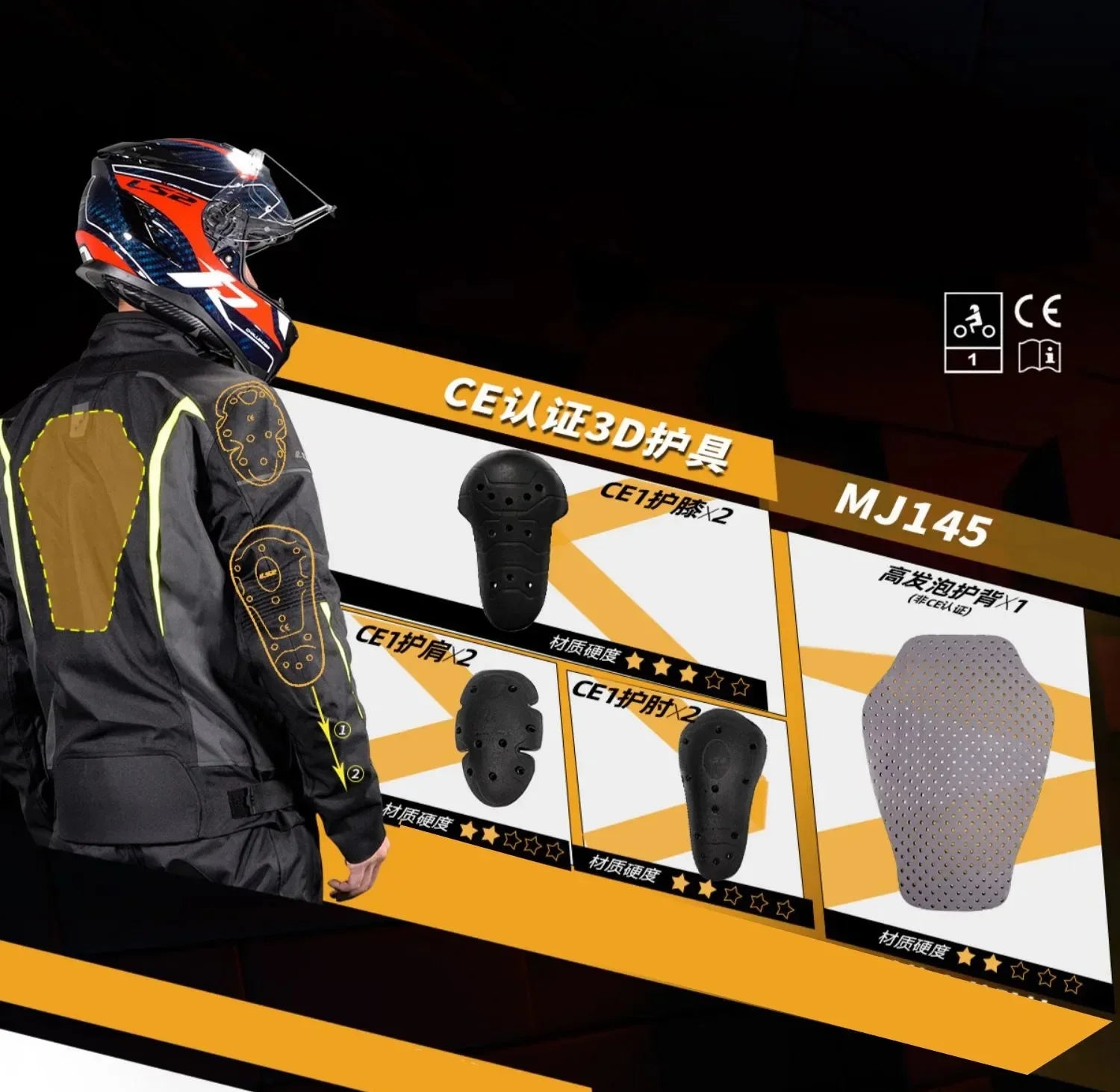 Hendersonshop LS2 Winter Motorcycle Jacket Men Women Waterproof Windproof Biker Jacket