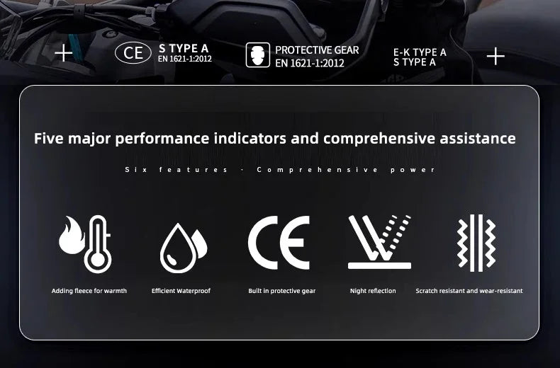 Hendersonshop LYSCHY Motocross Jacket Pants Autumn Winter Waterproof Warm Motorcycle Riding