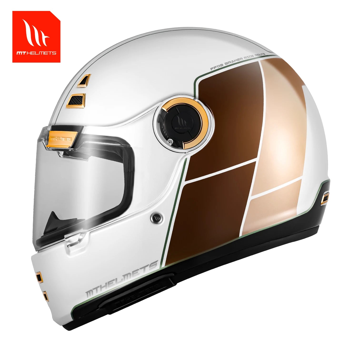 Motorcycle Retro Mt Helmet Spain Jarama Single Visor Dual D-Ring Buckle - View 18 | Henderson Shop