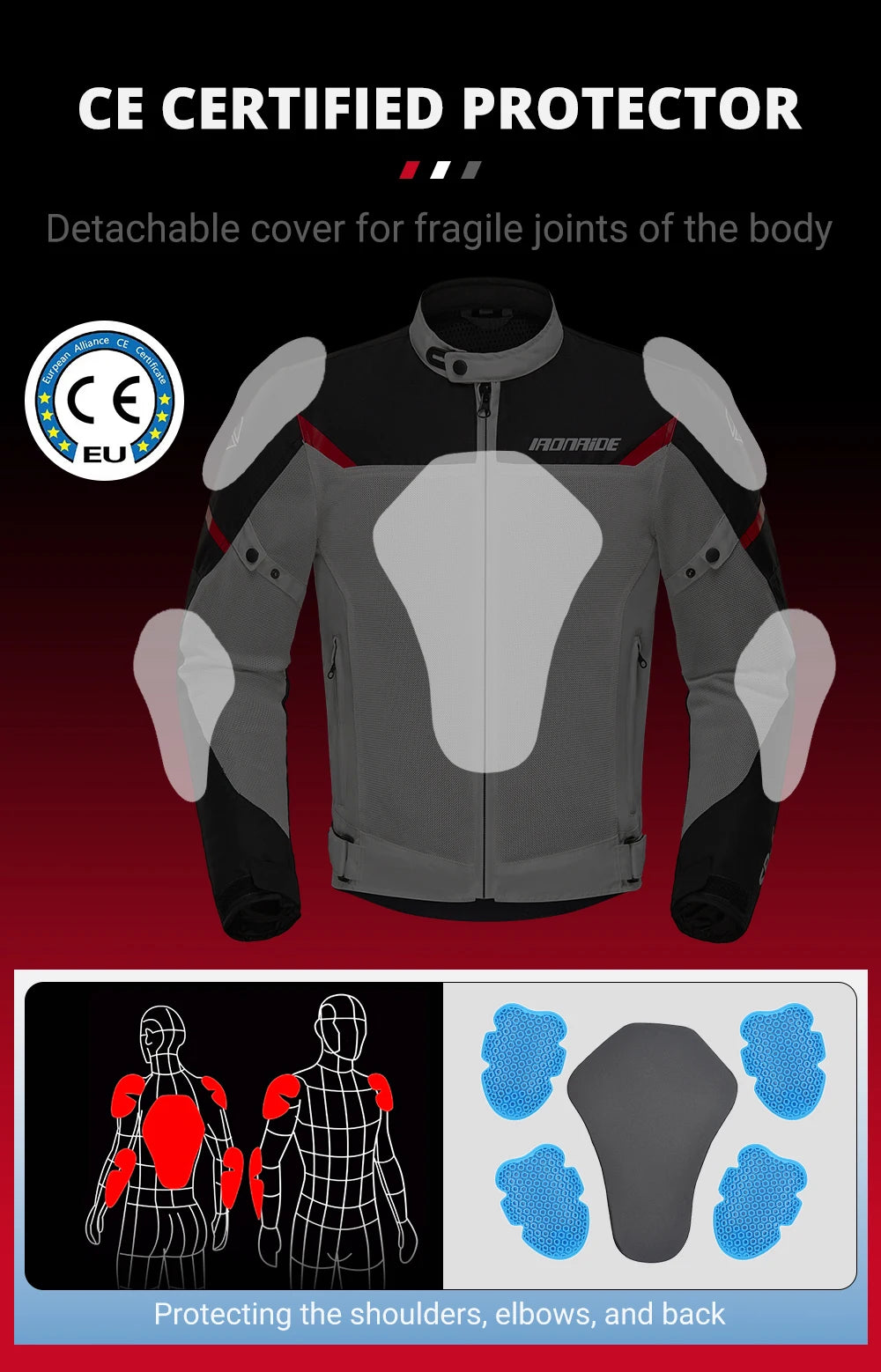 Motorcycle Jacket & Pants Set | Mesh & Breathable - View 12 | Henderson Shop