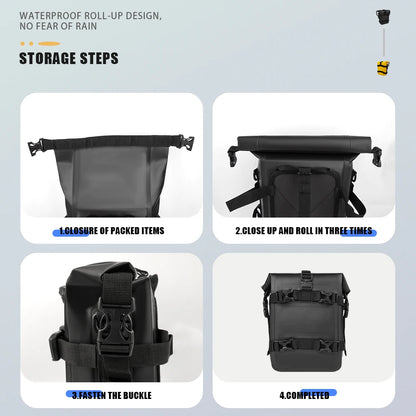 For BMW R1200GS R1250GS ADV For HONDA NC750X CB500X Motorcycle Frame Crash Bars Waterproof Bag Bumper Repair Tool Placement Bag