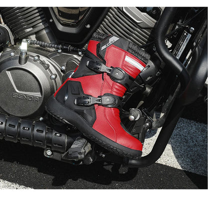 Men Motocross Boots Adventure Low Boots for ADV Riders Sport Touring  Motorcycle Boots Waterproof Riding Shoes Moto Riding Gear