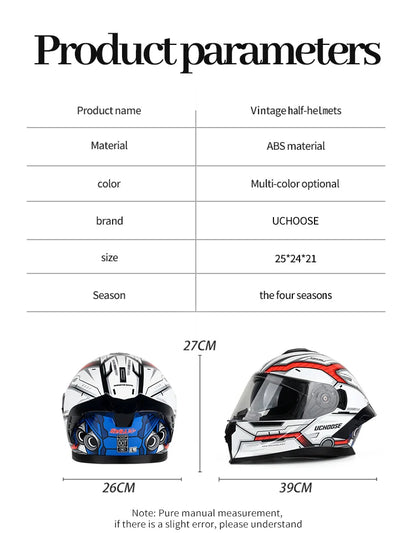 Flip Up Motorcycle Helmet Double Lens Modular Flip Full Face Helmet High Quality DOT Approved Moto Cascos Motociclistas