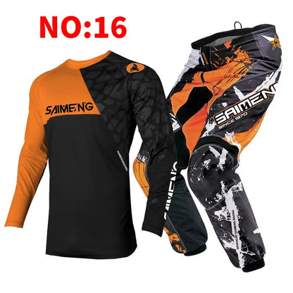 motocross set for child MX Jersey and Pants children Youth MTB DH UTV Enduro MX Gear Set Combo Off Road Racing Suit Dirt Bike