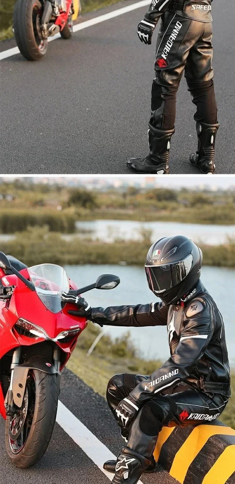Hendersonshop Motorcycle Jacket Male Waterproof Winter Warm Racing Suit Motorcycle Female