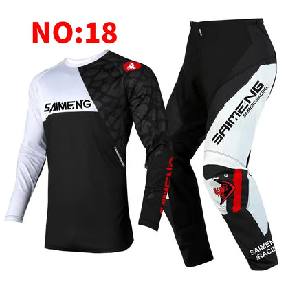 motocross set for child MX Jersey and Pants children Youth MTB DH UTV Enduro MX Gear Set Combo Off Road Racing Suit Dirt Bike
