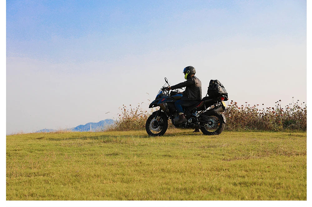 Rhinowalk Tail Bag 45L - additional view showing motorcycle tail bag features and details